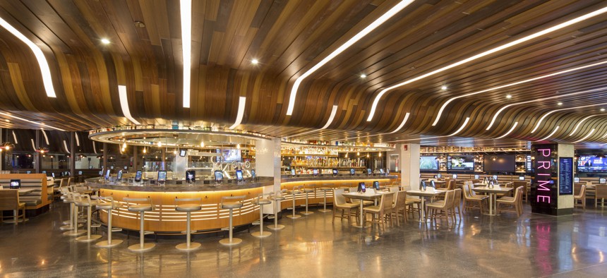 A dining area inside Philadelphia International Airport in South Philly.