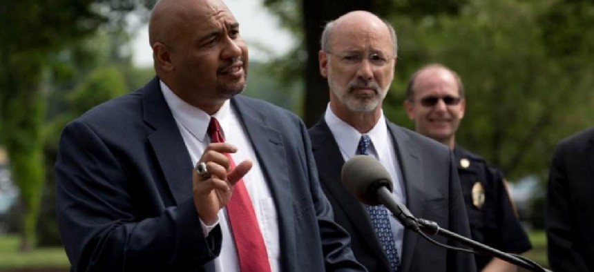 PA Department of Corrections Secretary John Wetzel and Gov. Tom Wolf – photo from Gov. Wolf