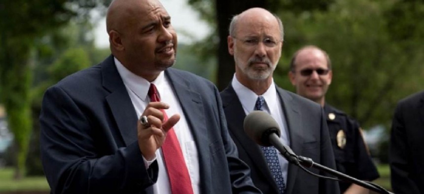 PA Department of Corrections Secretary John Wetzel and Gov. Tom Wolf – photo from Gov. Wolf's website