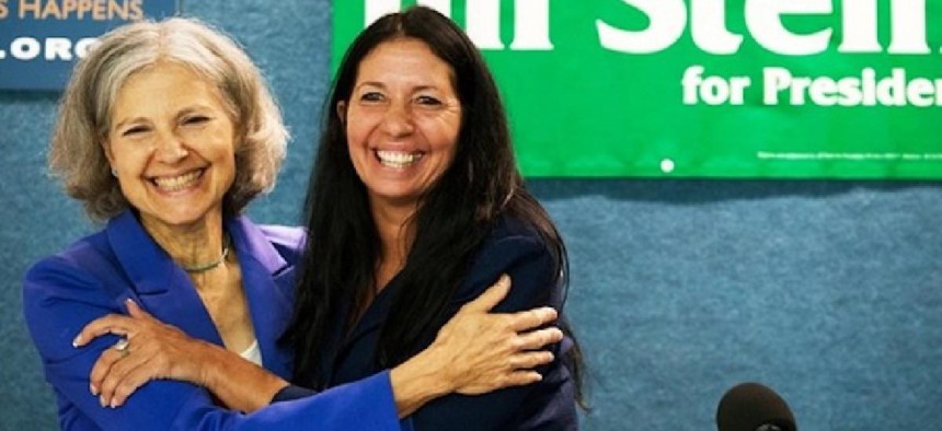Cheri Honkala, right, shown here with 2016 Green Party presidential candidate Jill Stein, who has endorsed her for the PA House 197th District special election.