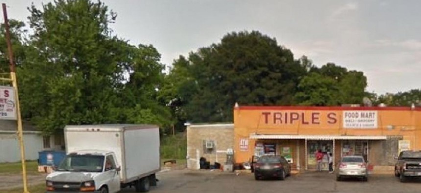 Triple S convenience store in Baton Rouge, La., where Alton Sterling was killed. Photo: Google Maps