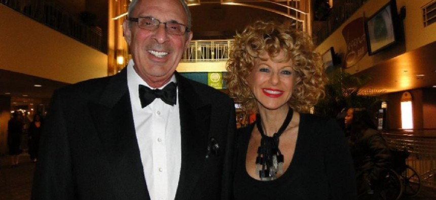 Sharon Pinkenson, shown here with husband Joe Weiss, successfully lobbied for more film tax credits.