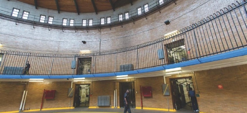 The central vestibule at Philadelphia's House of Correction - Photo by Mark Stehle