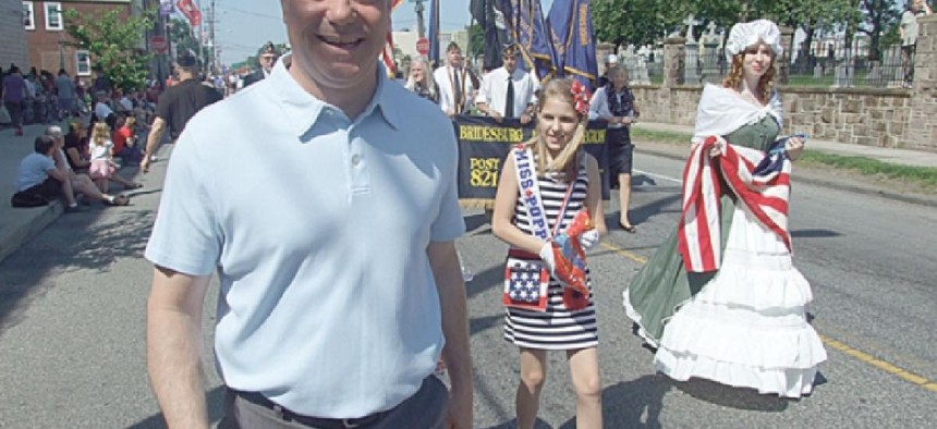 Councilman Bobby Henon, shown here at a Memorial Day parade in 2014.