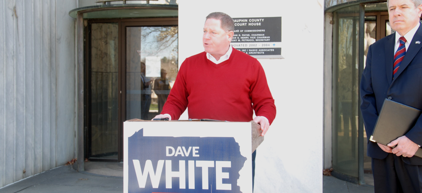 Dave White calls for special prosecutor to combat crime during campaign visit