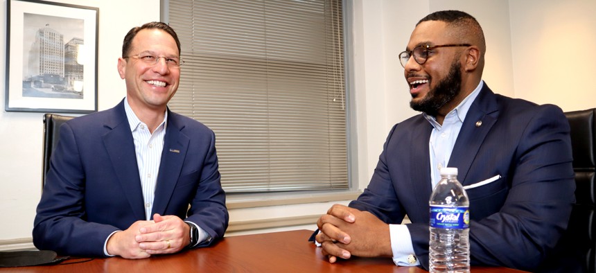 Attorney General Josh Shapiro and state Rep. Austin Davis