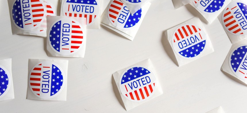 Voting stickers