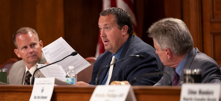 State Rep. Seth Grove during a committee hearing