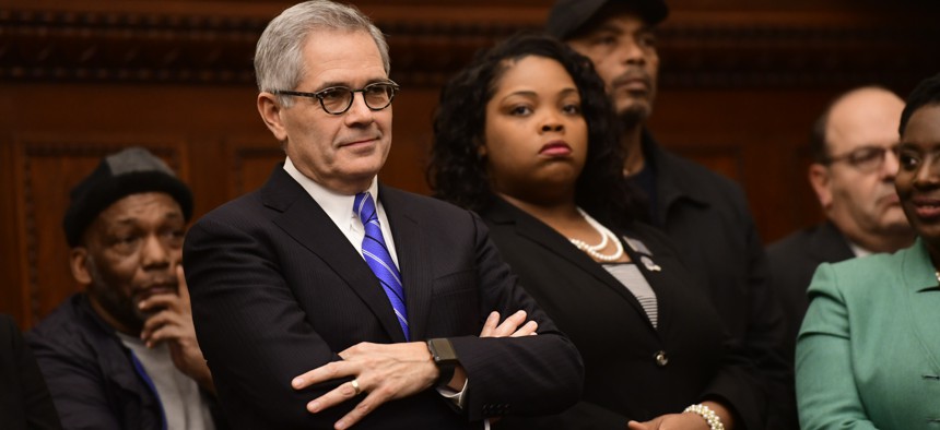 Philadelphia District Attorney Larry Krasner