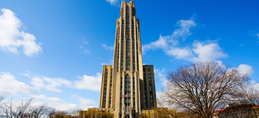 The Cathedral of Learning on the campus of the University of Pittsburgh