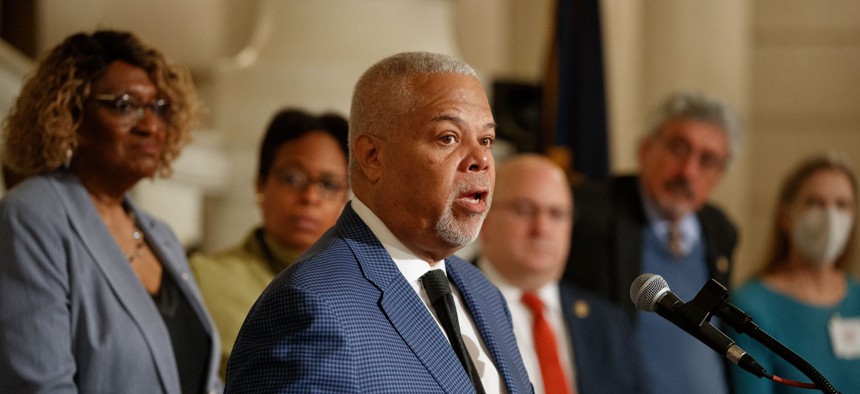 A proposal by state Sen. Anthony H. Williams would permit municipalities to conduct ranked-choice elections to be more nonpartisan.
