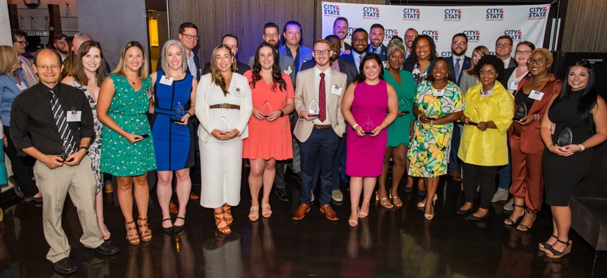 City & State’s Forty Under 40 honorees, friends and family gather at Level 2 in Harrisburg on Tuesday, July 26.