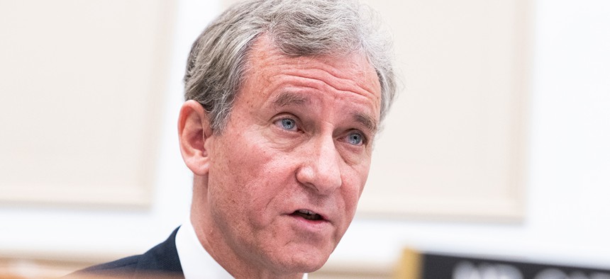 U.S. Rep. Matt Cartwright speaks during a House Appropriations Subcommittee on Financial Services and General Government hearing.