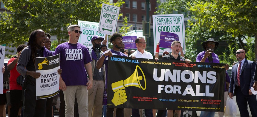 State essential workers march in Philly with Attorney General Josh Shapiro