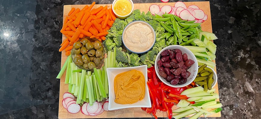 Jenny DeHuff’s vegetable platter