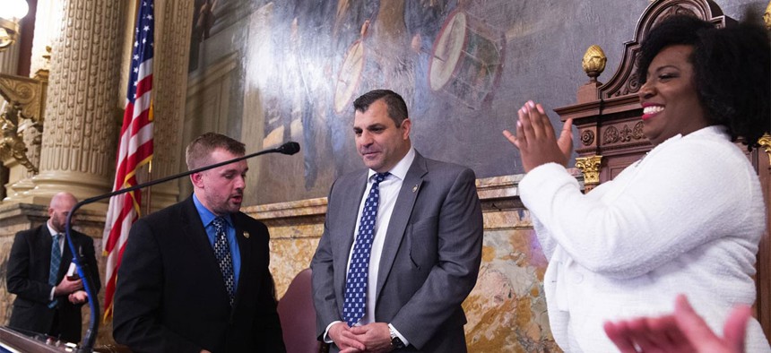 House Speaker Mark Rozzi on swearing-in day. 