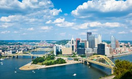 The Pittsburgh skyline.