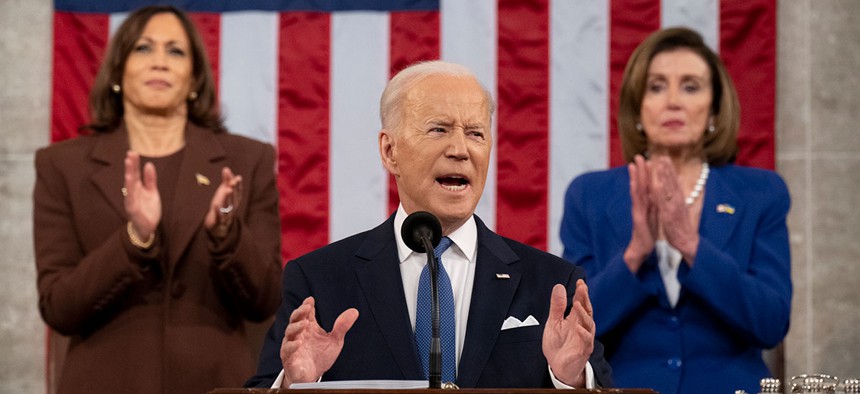 President Joe Biden during his 2022 State of the Union address.