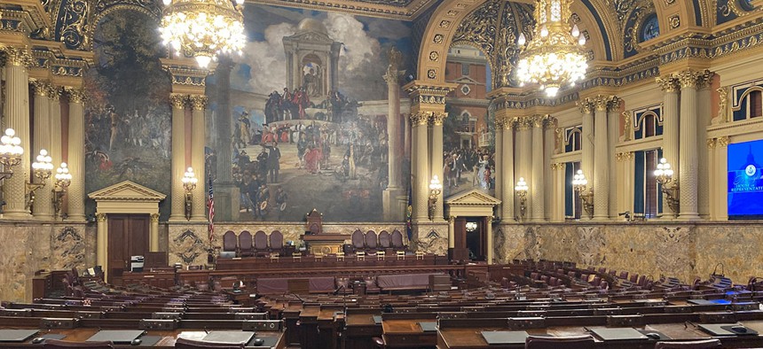 The Pennsylvania House of Representatives chamber.
