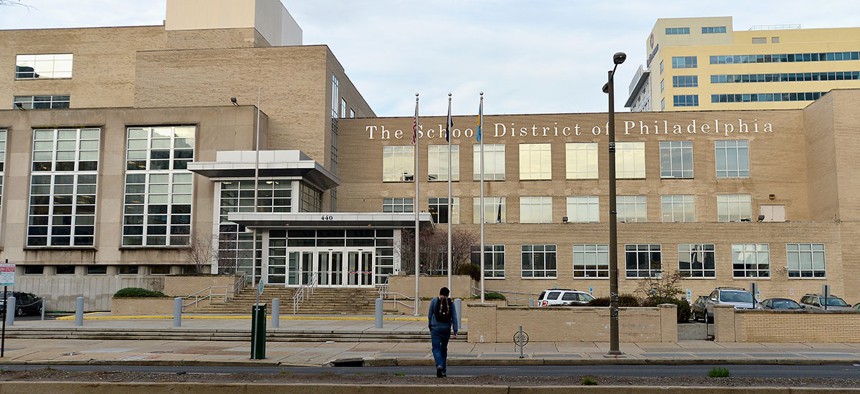 A general view of the School District of Philadelphia offices.