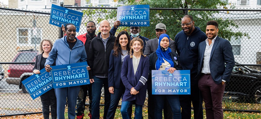 Rebecca Rhynhart announced her candidacy for mayor in October 2022.