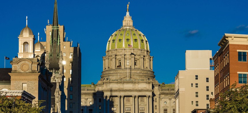 The Pennsylvania Capitol building.