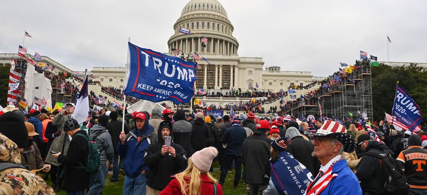 The Jan. 6, 2021 riot at the U.S. Capitol.