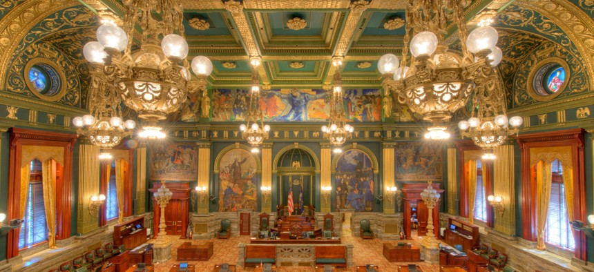 The Pennsylvania Senate chamber