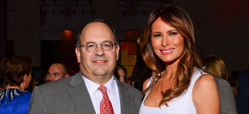 Allan Domb and Melania Trump at the Ritz-Carlton in 2011.