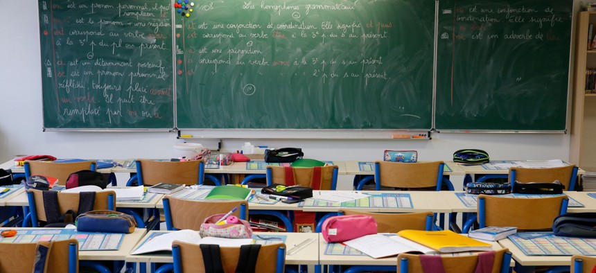 Stock image of a classroom