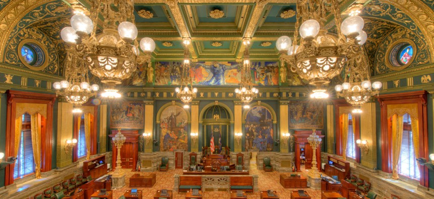 The Pennsylvania Senate chamber