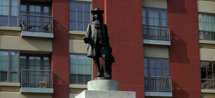 Statue of William Penn in Welcome Park