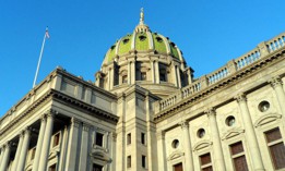 A shot of the Pennsylvania Capitol