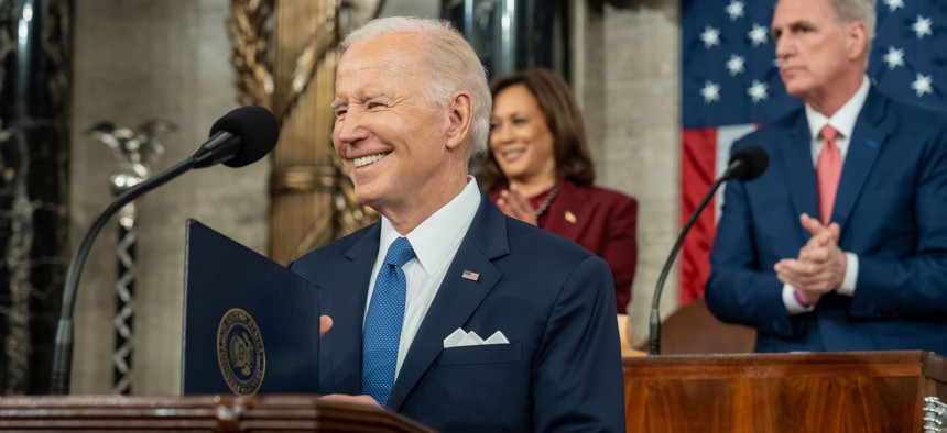 President Joe Biden at his 2023 State of the Union address.