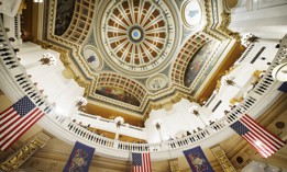 A view of the Pennsylvania Capitol Rotunda