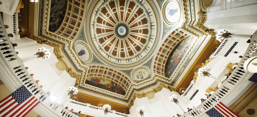 A view of the Pennsylvania Capitol Rotunda