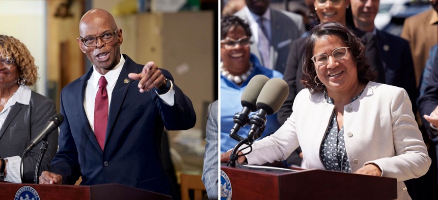 Former state Reps. Stephen Kinsey (left) and Donna Bullock (right).