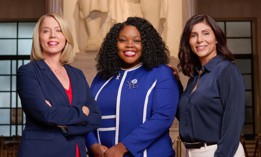 From left to right: Cathy McVey, Katherine Gilmore Richardson and Carolina DiGiorgio