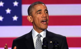 President Barack Obama speaks during the Democratic National Committee general session in Washington DC on February 20, 2014.