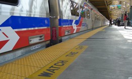 A SEPTA train in Philadelphia.