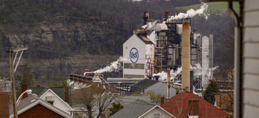 The United States Steel Corp. Clairton Coke Works facility in Clairton, Pennsylvania