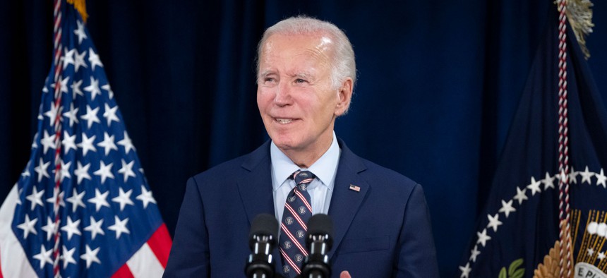 President Joe Biden speaks in December 2024.