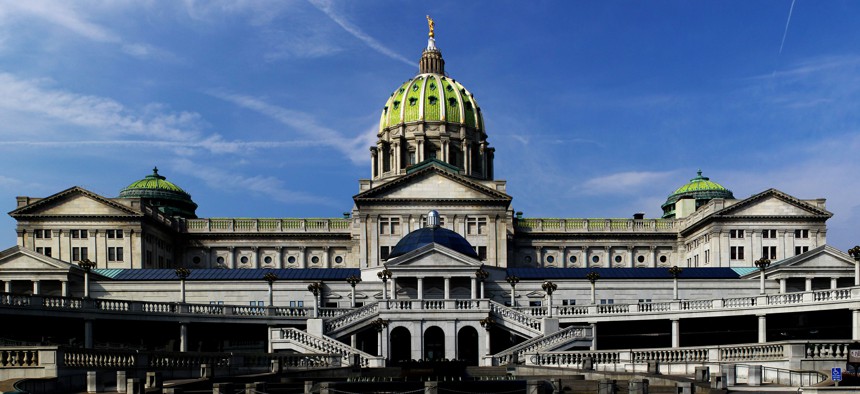 The Pennsylvania Capitol building.