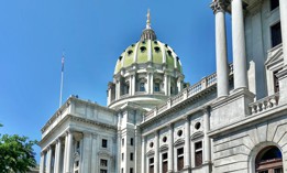 The Pennsylvania Capitol building.