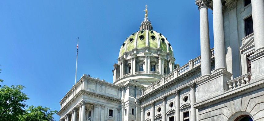 The Pennsylvania Capitol building.