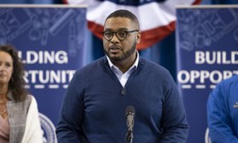 Lt. Gov. Austin Davis held a press conference at the Boys and Girls Club in Northeast Philadelphia Thursday afternoon.