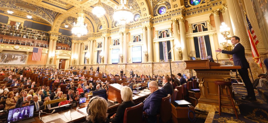 Gov. Josh Shapiro gives his 2025 budget address.