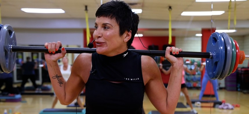 State Rep. Marla Brown teaches 13 fitness classes a week at the local YMCA.