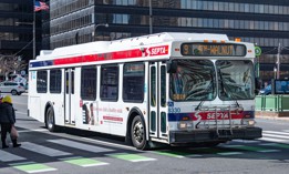 SEPTA Route 9 bus at 22nd & Market Street in Philadelphia