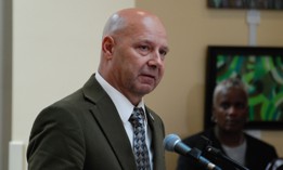 State Sen. Doug Mastriano speaks at the Pennsylvania Capitol.